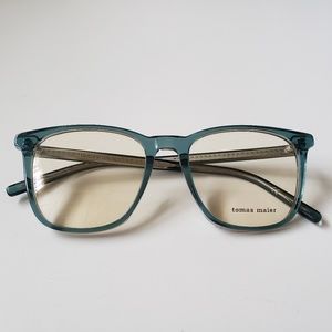 Tomas Maier TM0012O Eyeglasses Frame Crystal Teal Green